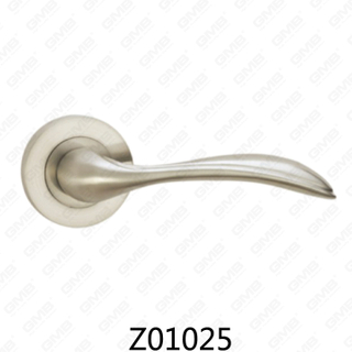 Zamak-Zink-Legierungs-Aluminium-Rosette-Türgriff mit runder Rosette (Z01025)