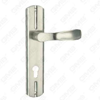 Türgriff Ziehen Sie Holztür Hardware-Griff Türgriff auf Teller für Lockset mit Zinklegierung oder Stahltürplattengriff (L829-Z56-K)
