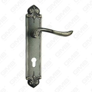 Türgriff Ziehen Sie Holztür Hardware-Griff Schloss Türgriff auf Teller für Locksserie durch Zinklegierung oder Stahltürplattengriff (ZL927-Z78-DAB)
