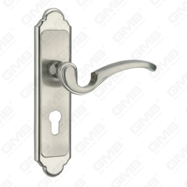 Türgriff Ziehen Sie Holztür Hardware-Griff Türgriff auf Teller für Locksserie durch Zinklegierung oder Stahltürplatte (ZM588101-K)