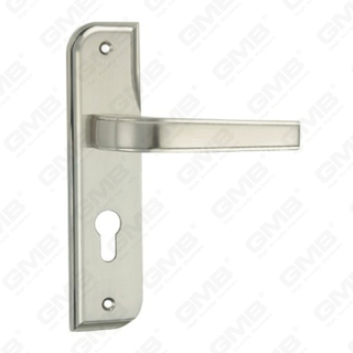 Türgriff Ziehen Sie Holztür Hardware-Griff Türgriff auf Teller für Lockset mit Zinklegierung oder Stahltürplattengriff (CM572-C120-K)