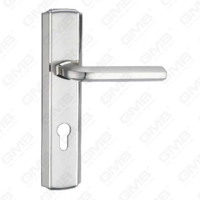 Türgriff Ziehen Sie Holztür Hardware-Griff Türgriff auf Teller für Locksserie durch Zinklegierung oder Stahltürplatte (ZM84110-K)