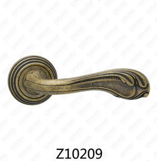 Zamak-Zink-Legierungs-Aluminium-Rosette-Türgriff mit runder Rosette (Z10209)