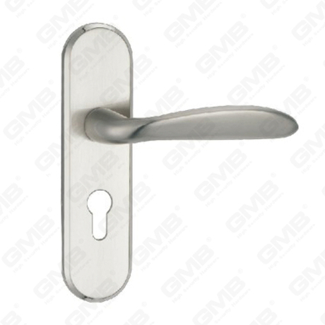 Türgriff Ziehen Sie Holztür Hardware-Griff Türgriff auf Teller für Locksserie durch Zinklegierung oder Stahltürplatte (ZM60212-K)
