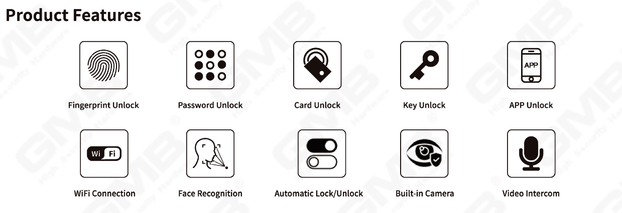 Gesichtserkennung Smart Lock (832)