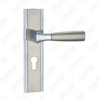 Türgriff Ziehen Sie Holztür Hardware-Griff Schloss Türgriff auf Teller für Locksserie durch Zinklegierung oder Stahltürplattengriff (TM400163-KC)