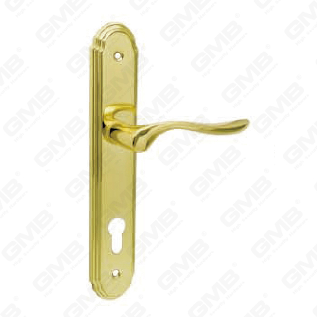Türgriff Ziehen Sie Holztür Hardware -Griff Türgriff auf Teller für Locksserie durch Zinklegierung oder Stahltürplatte (517)