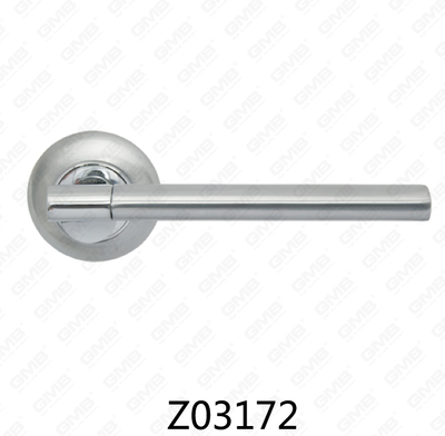 Zamak-Zinklegierungs-Aluminium-Rosetten-Türgriff mit runder Rosette (Z02172)