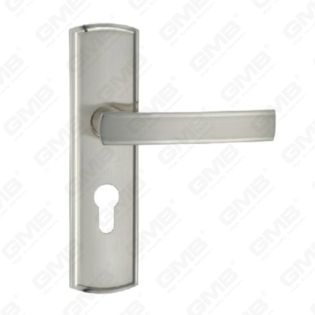 Türgriff Ziehen Sie Holztür Hardware-Griff Schloss Türgriff am Teller für Locksserie durch Zinklegierung oder Stahltürplatte (ZM60330-K)