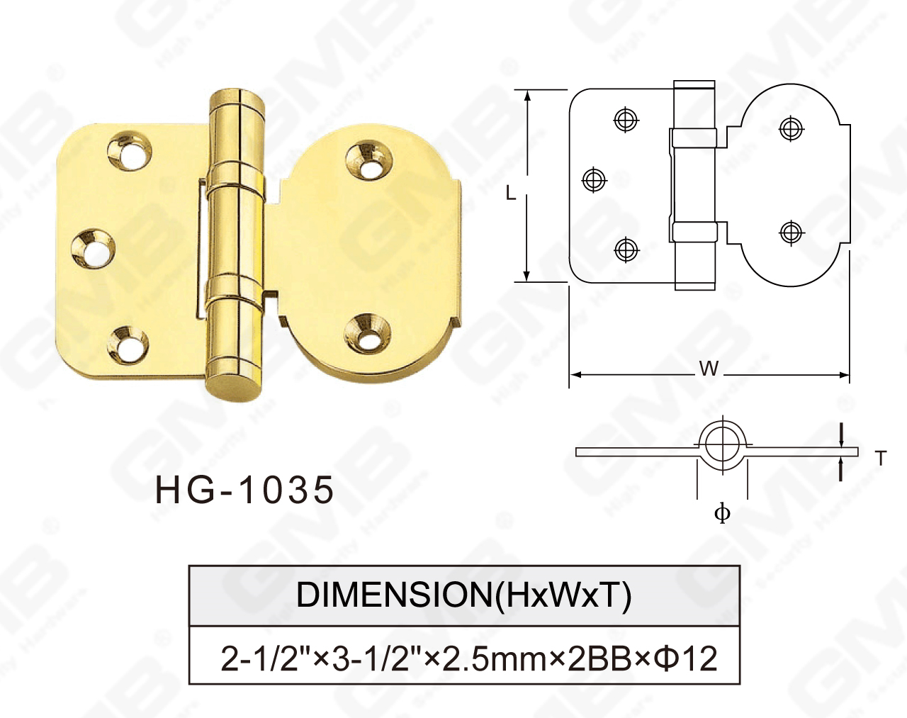 Messing Hinge Series_HG-1035-75