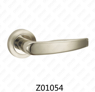 Zamak-Zinklegierungs-Aluminium-Rosetten-Türgriff mit runder Rosette (Z01054)