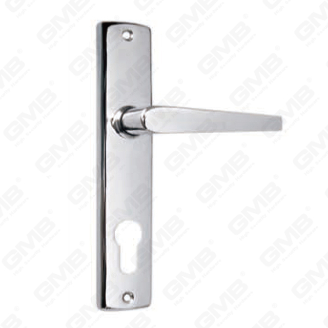 Türgriff Ziehen Sie Holzhölzer Hardware -Griff Türgriff auf Teller für Locksserie durch Zinklegierung oder Stahltürplatte (4230)