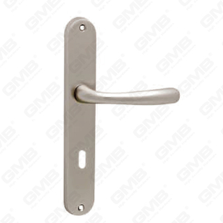 Türgriff Ziehen Sie Holztür Hardware -Griff Türgriff auf Teller für Lockset mit Zinklegierung oder Stahltürplatte (ZM7KN)
