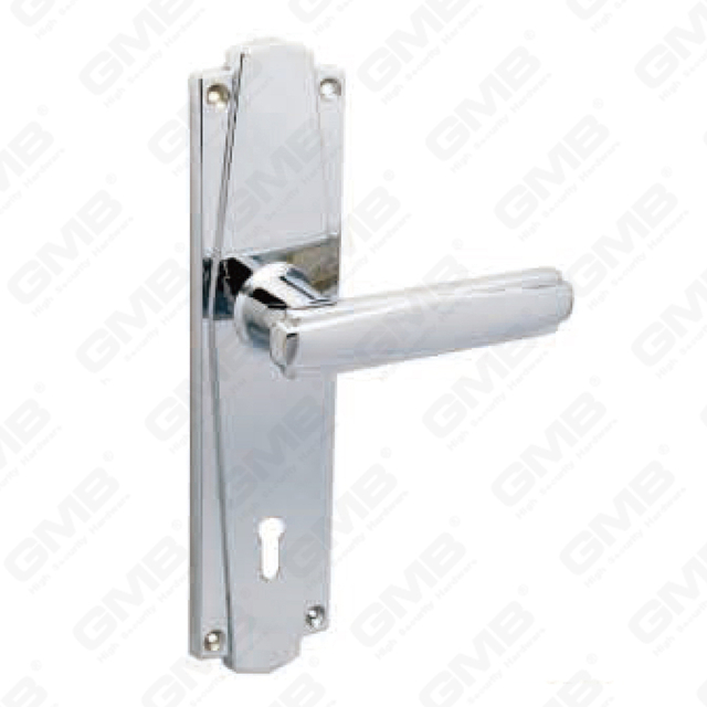 Türgriff Ziehen Sie Holztür Hardware -Griff Türgriff am Teller für Locksserie durch Zinklegierung oder Stahltürplatte (693LD)