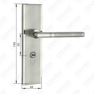 Türgriff Ziehen Sie Holztür Hardware-Griff Türgriff auf Teller für Lockset mit Zinklegierung oder Stahltürplatte (CA401-C25-K)