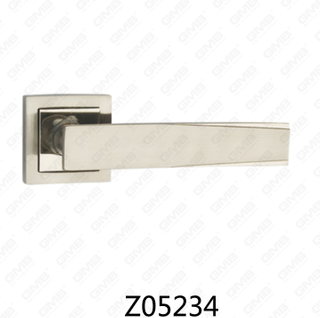 Zamak-Zinklegierungs-Aluminium-Rosetten-Türgriff mit runder Rosette (Z05234)