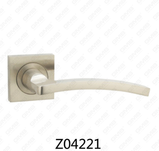 Zamak-Zinklegierungs-Aluminium-Rosetten-Türgriff mit runder Rosette (Z04221)