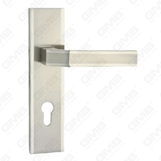 Türgriff Ziehen Sie Holztür Hardware-Griff Türgriff auf Teller für Locksserie durch Zinklegierung oder Stahltürplatte (ZM80802-K)