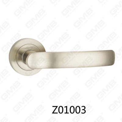 Zamak-Zink-Legierungs-Aluminium-Rosette-Türgriff mit runder Rosette (Z01003)
