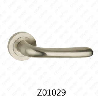 Zamak-Zink-Legierungs-Aluminium-Rosette-Türgriff mit runder Rosette (Z01029)
