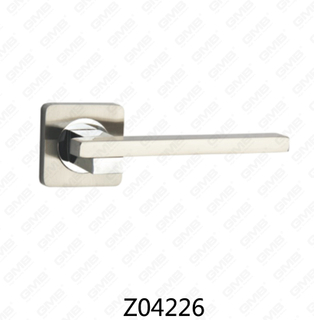 Zamak-Zinklegierungs-Aluminium-Rosetten-Türgriff mit runder Rosette (Z04226)