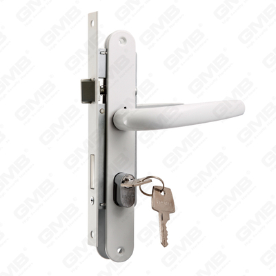 Hochsicherheits-Einstecktürschloss Aluminium-Griffzylinder Zamak-Zylinder mit 2 Schlüsseln Schlosskörper (JH2001-Set)
