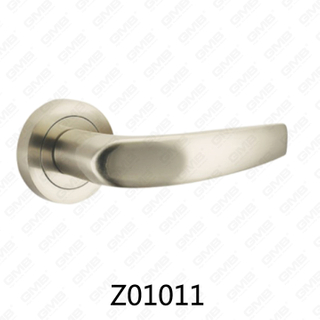 Zamak-Zink-Legierungs-Aluminium-Rosette-Türgriff mit runder Rosette (Z01011)