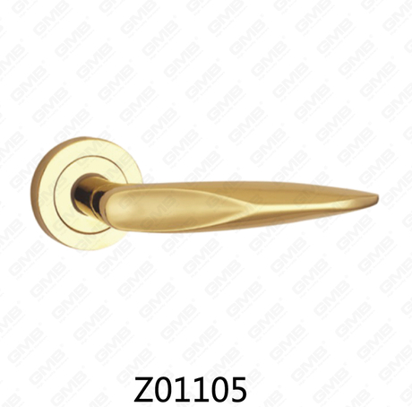 Zamak-Zink-Legierungs-Aluminium-Rosette-Türgriff mit runder Rosette (Z01105)