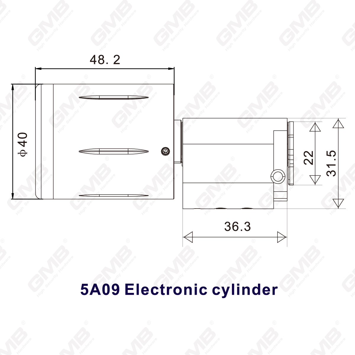 Hohe Sicherheit mit mehreren Auflockern von IP65 Keyless WiFi Digital einstellbares modulares modulares Profil Smart Electronic Door Lock Zylinder （5A09）