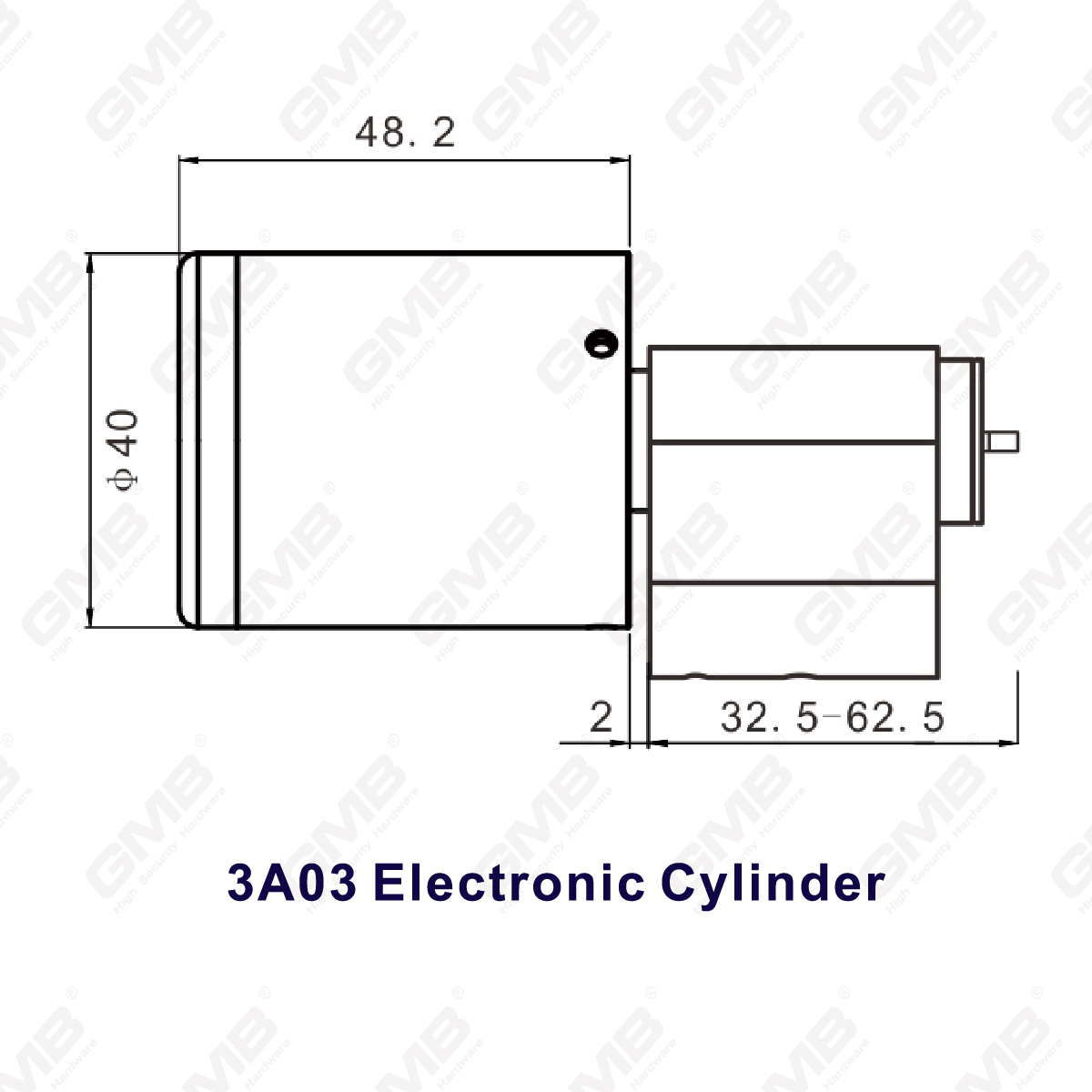 Biometrischer Smart NFC -Kartenkennwort -Sperrzylinder elektronischer Zylinder (3A03)