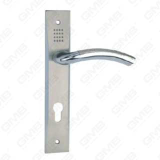 Türgriff Ziehen Sie Holztür Hardware-Griff Türgriff auf Teller für Lockset mit Zinklegierung oder Stahltürplattengriff (L839-Z37-KC)