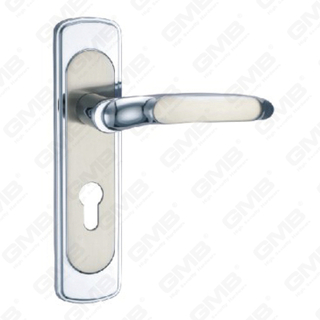 Türgriff Ziehen Sie Holztür Hardware-Griff Türgriff auf Teller für Locksserie durch Zinklegierung oder Stahltürplattengriff (TM400959-KC)