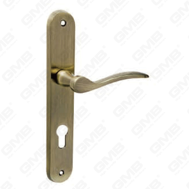 Türgriff Ziehen Sie Holztür Hardware -Griff Türgriff auf Teller für Locksserie durch Zinklegierung oder Stahltürplatte (908)