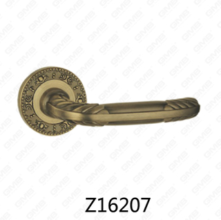 Zamak-Zink-Legierungs-Aluminium-Rosette-Türgriff mit runder Rosette (Z16207)