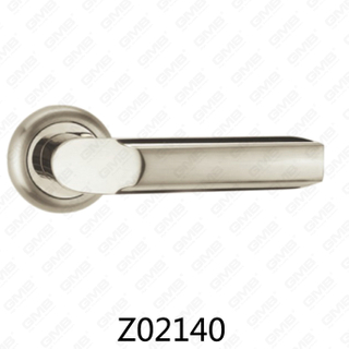 Zamak-Zinklegierungs-Aluminium-Rosetten-Türgriff mit runder Rosette (Z02140)
