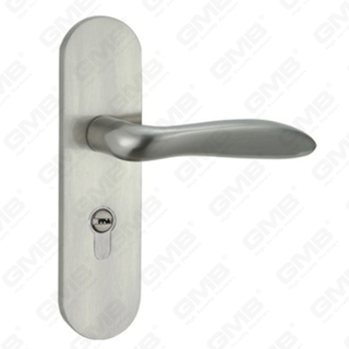 Türgriff Ziehen Sie Holztür Hardware-Griff Türgriff auf Teller für Locksserie durch Zinklegierung oder Stahltürplatte (CA402-C56-N)