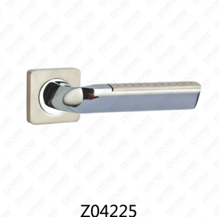 Zamak-Zinklegierungs-Aluminium-Rosetten-Türgriff mit runder Rosette (Z04225)