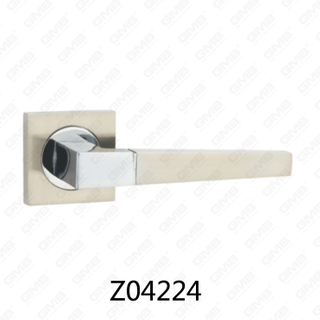 Zamak-Zinklegierungs-Aluminium-Rosetten-Türgriff mit runder Rosette (Z04224)