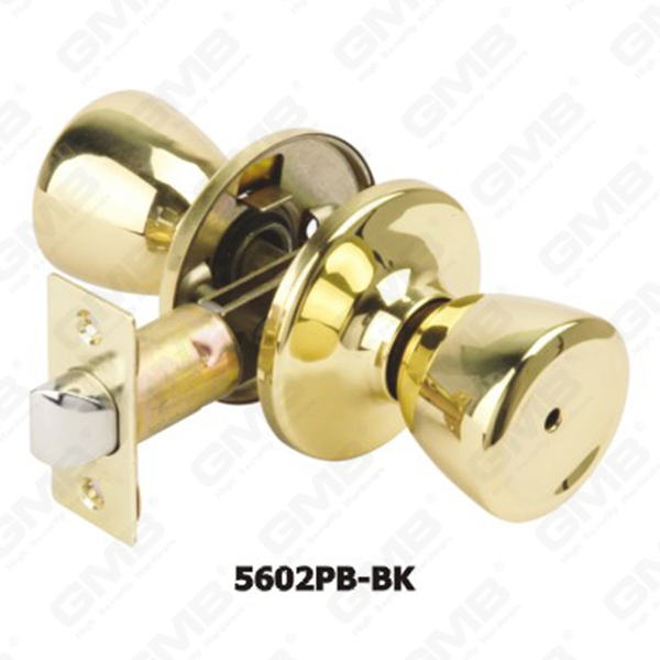 ANSI Standard Tubular Knob Lock Series Radius Antrieb Spindel Tubularknopf Spezielles Design für den Standard-Tubularknopf (5602pb-BK)
