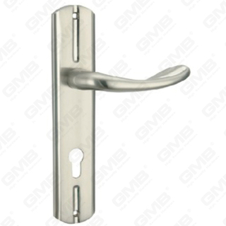 Türgriff Ziehen Sie Holztür Hardware-Griff Schloss Türgriff am Teller für Locksserie durch Zinklegierung oder Stahltürplatte (L829-Z66-N)