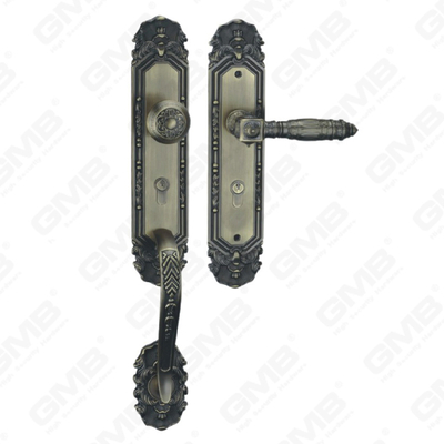 Hochsicherheits-Zinklegierung außerhalb des Villa-Türgriffs Dim Antique Brass (E8315-DAB)