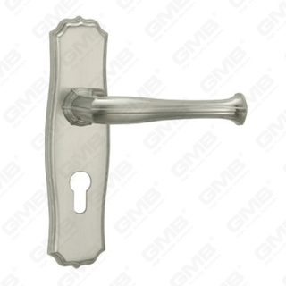 Türgriff Ziehen Sie Holztür Hardware-Griff Schloss Türgriff am Teller für Locksserie durch Zinklegierung oder Stahltürplatte (CM597-C115K)