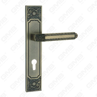 Türgriff Ziehen Sie Holztür Hardware-Griff Schloss Türgriff am Teller für Locksserie durch Zinklegierung oder Stahltürplatte (E711-Z31-DAB)
