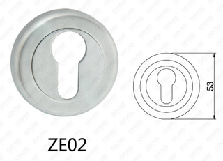 Zamak-Zink-Legierungs-Aluminiumtürgriff-runde Rosette (ZE02)