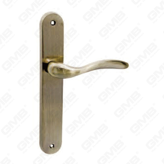 Türgriff Ziehen Sie Holz Hölzer Tür Hardware Griff Schloss Türgriff auf Teller für Locksserie durch Zinklegierung oder Stahltürplatte (145)