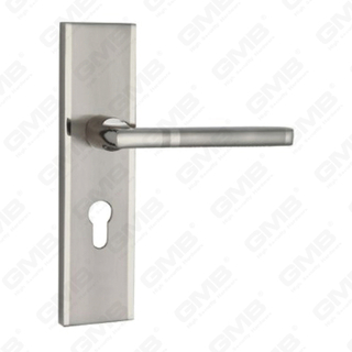 Türgriff Ziehen Sie Holztür Hardware-Griff Türgriff auf Teller für Locksserie durch Zinklegierung oder Stahltürplatte (CM581-C25-K)