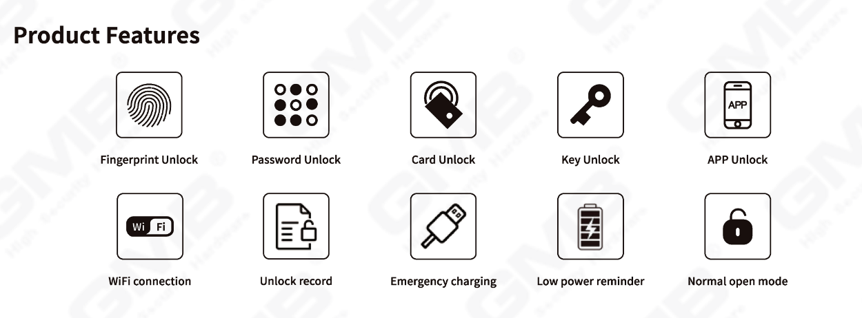 Innen- und Wohnung Smart Lock (621)