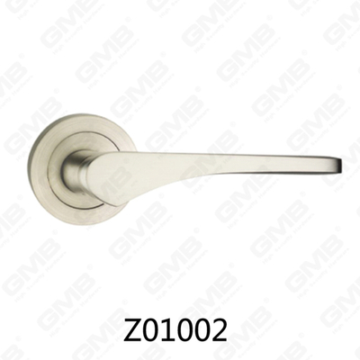 Zamak-Zink-Legierungs-Aluminium-Rosette-Türgriff mit runder Rosette (Z01002)