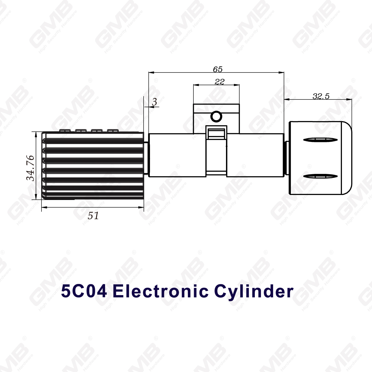 Hochsicherheit Multi-nicht-Auflockern IP66 Fingerabdruckkennwort KEYLESS SMART ELEKTRONISCHE TOR-TOR-ZYLINDER (5C04)