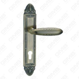 Türgriff Ziehen Sie Holztür Hardware-Griff Schloss Türgriff auf Teller für Locksserie durch Zinklegierung oder Stahltürplattengriff (L861-RA16-AB)